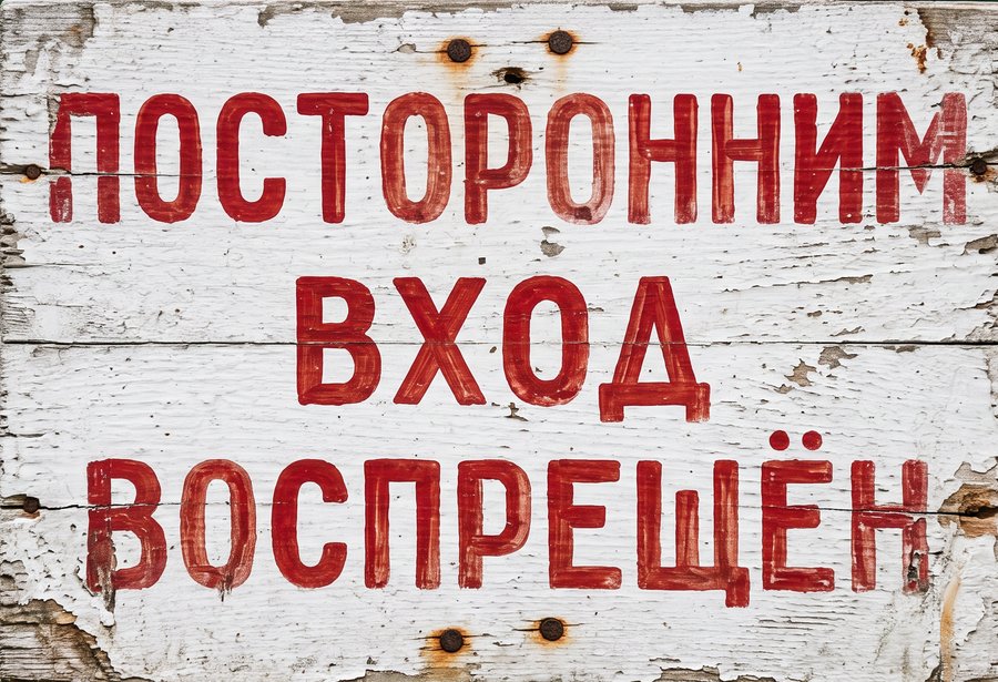 Посторонним вход воспрещён